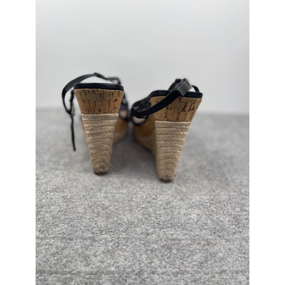 Charles by Charles David Espadrille wedge high heels, black, women's size 8.5 - Picture 10 of 14
